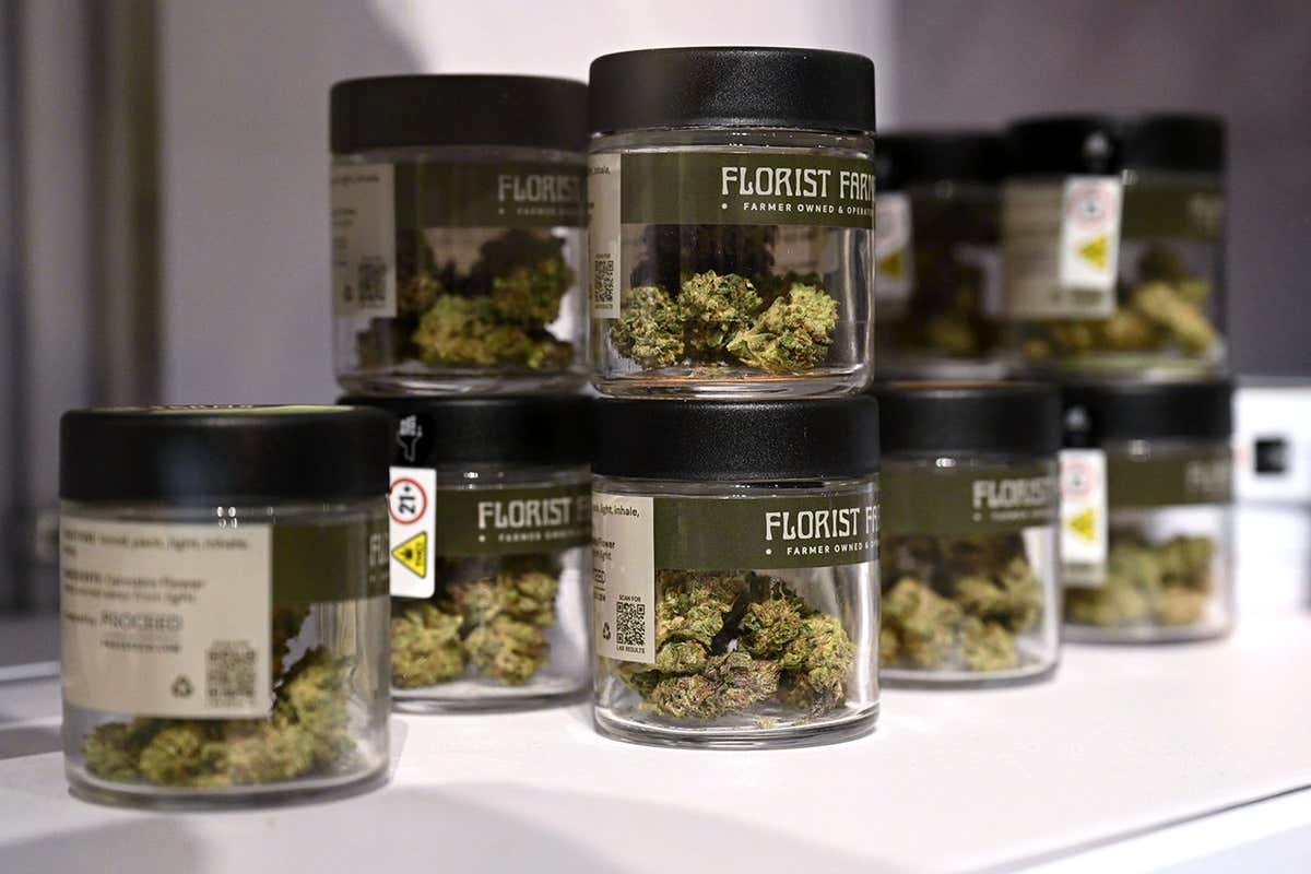 Cannabis related items on display at Housing Works, New York's first legal cannabis dispensary